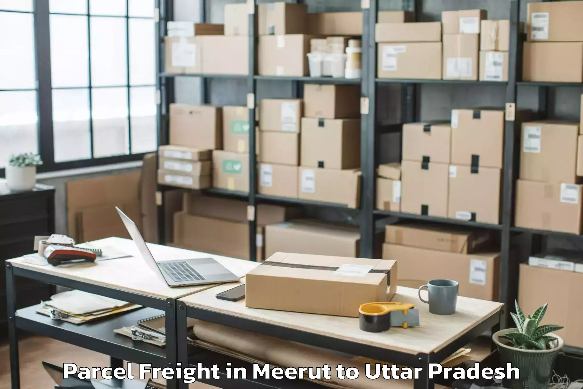 Easy Meerut to Bareli Parcel Freight Booking